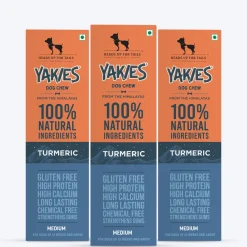 HUFT Yakies Vegetarian Natural Chew Bone - Turmeric