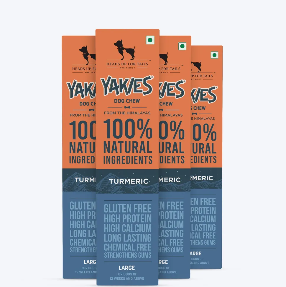 HUFT Yakies Vegetarian Natural Chew Bone - Turmeric