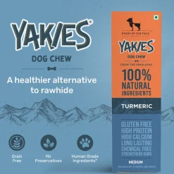 HUFT Yakies Vegetarian Natural Chew Bone - Turmeric