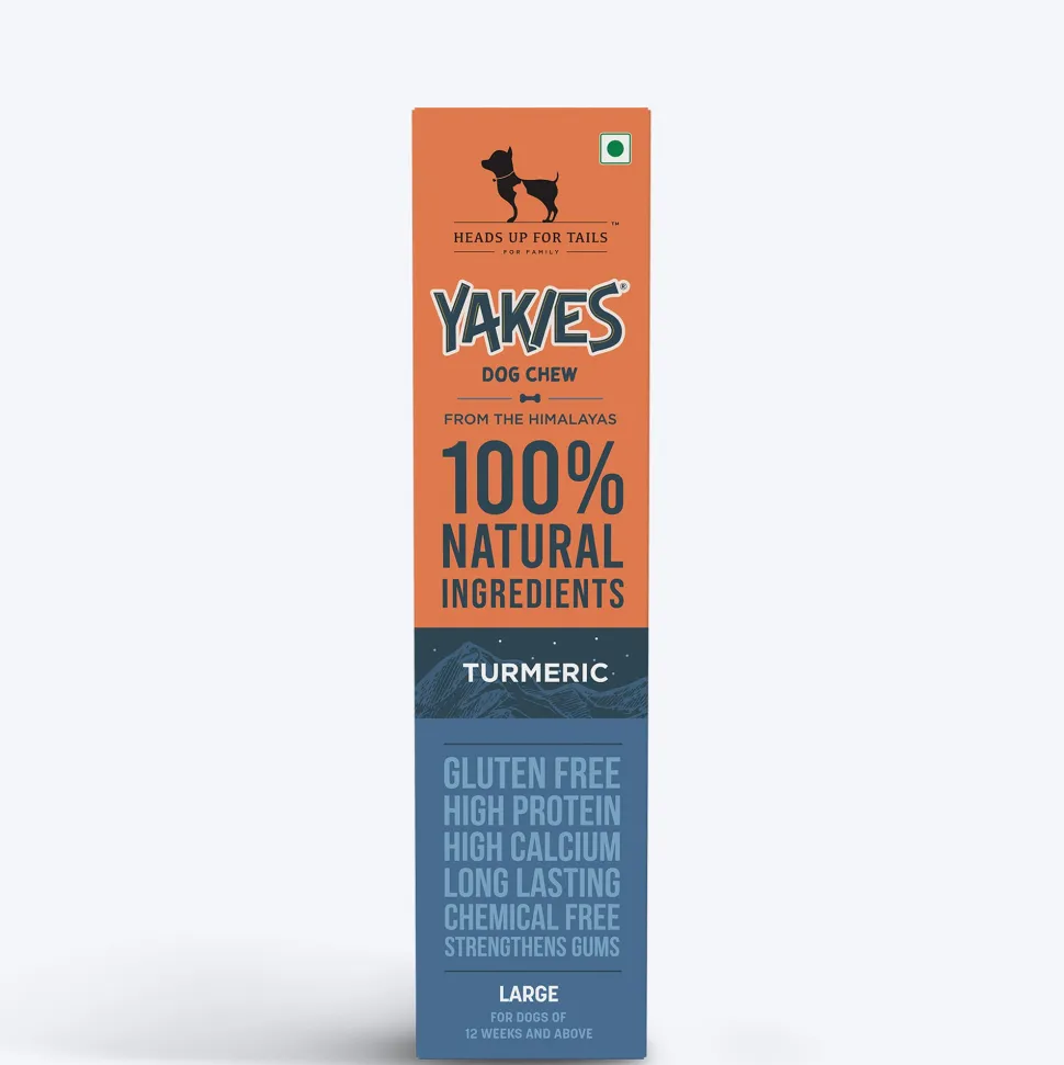 HUFT Yakies Vegetarian Natural Chew Bone - Turmeric