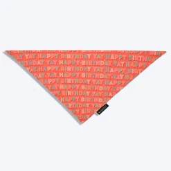 HUFT Yay Happy Birthday Knot Dog Bandana