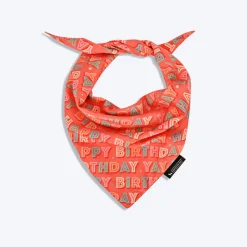 HUFT Yay Happy Birthday Knot Dog Bandana