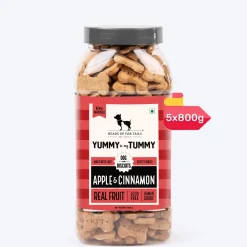 HUFT Yummy In My Tummy Apple & Cinnamon Vegetarian Gluten Free Dog Biscuit