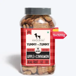 HUFT Yummy In My Tummy Apple & Cinnamon Vegetarian Gluten Free Dog Biscuit