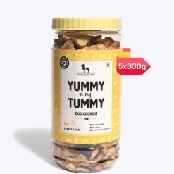 HUFT Yummy In My Tummy Banana & Oats Vegetarian Dog Biscuits - 800 gm