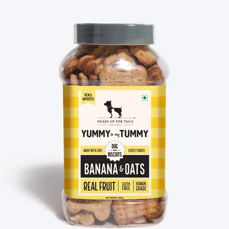 HUFT Yummy In My Tummy Banana & Oats Gluten-Free Biscuits - (Best Before August'26)