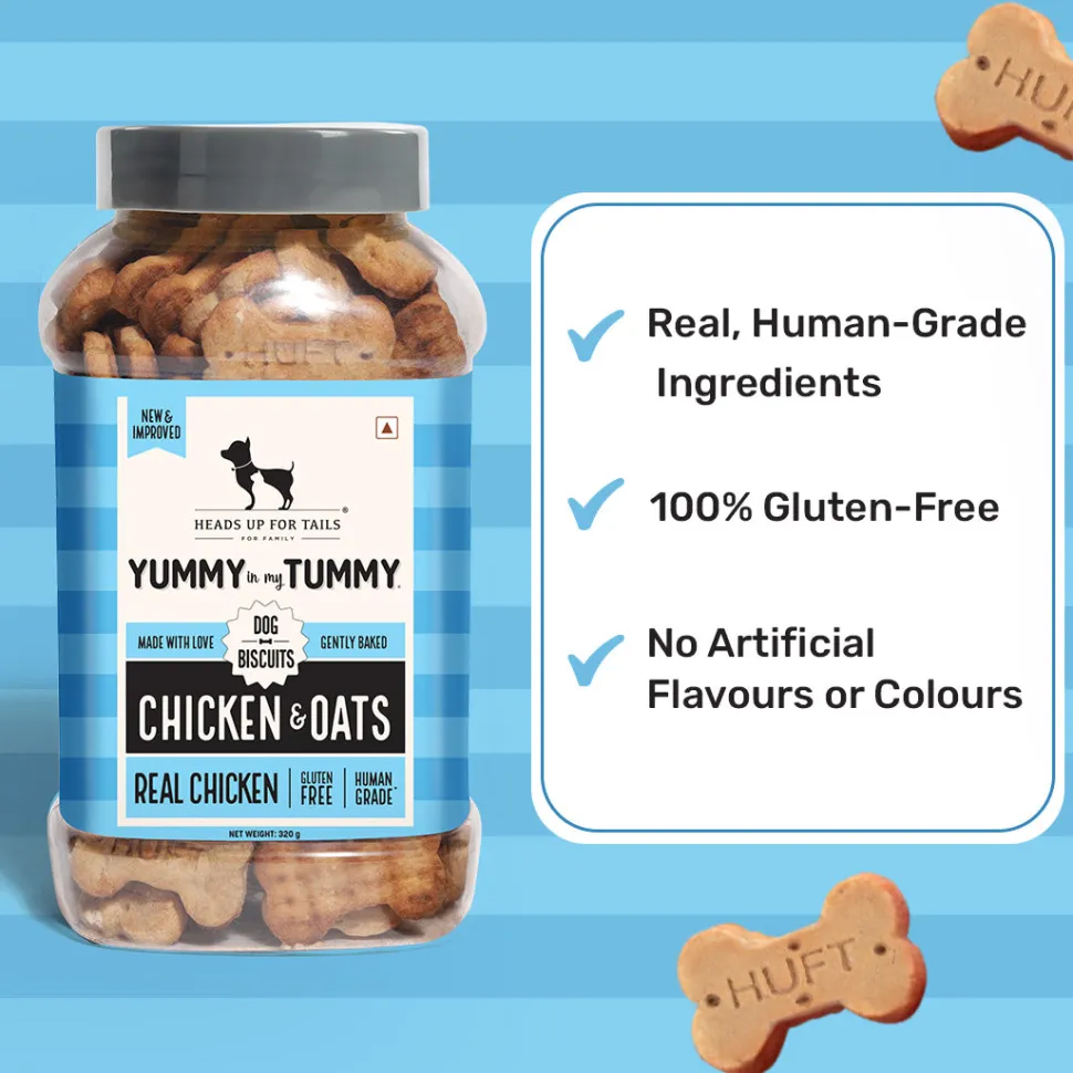 HUFT Yummy In My Tummy Chicken & Oats Gluten-Free Biscuits
