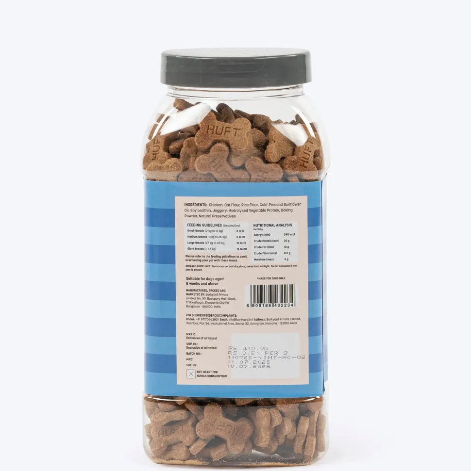 HUFT Yummy In My Tummy Chicken Gluten-Free Dog Biscuits