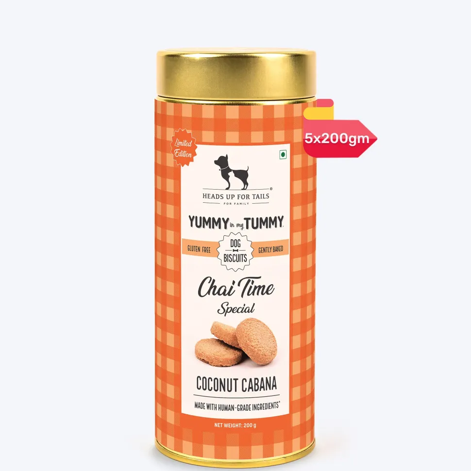 HUFT Yummy In My Tummy Coconut Cabana Dog Biscuits 200g