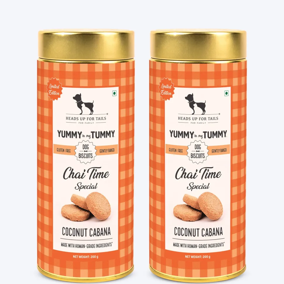 HUFT Yummy In My Tummy Coconut Cabana Dog Biscuits 200g