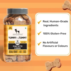 HUFT Yummy In My Tummy Peanut Butter & Banana Biscuits