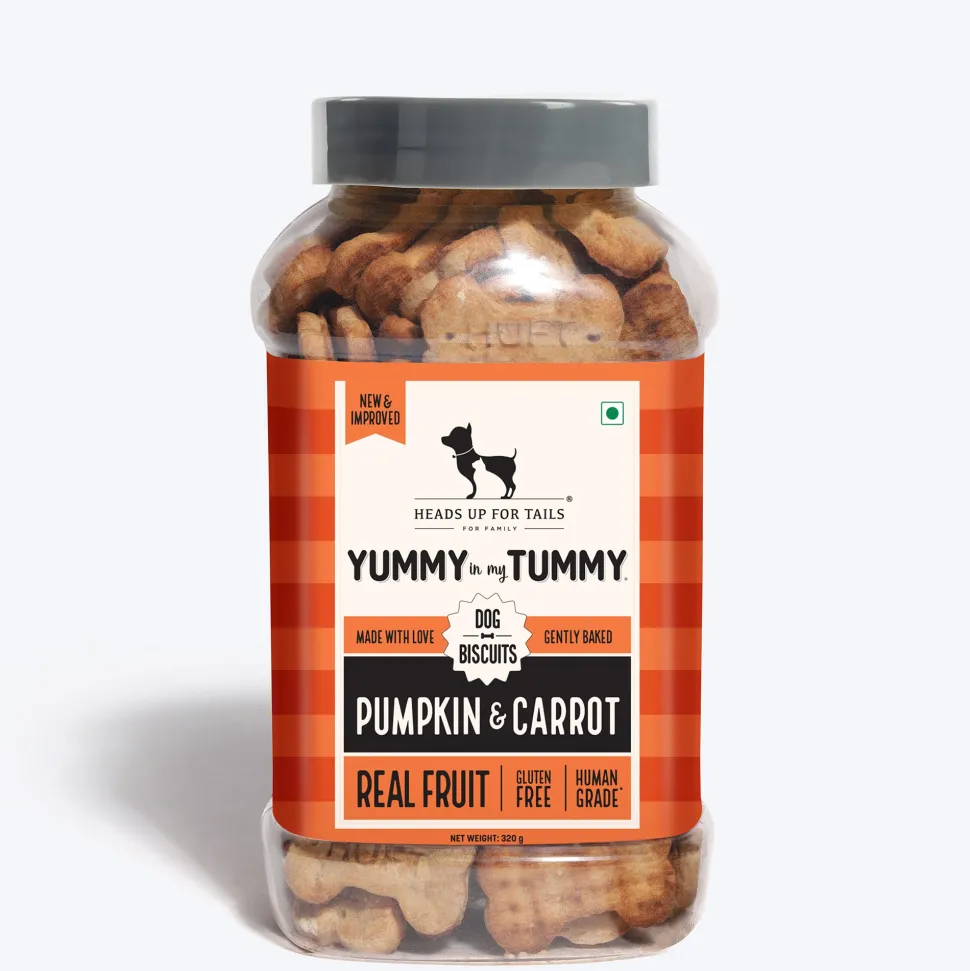 HUFT Yummy In My Tummy Pumpkin & Carrot Veggie Biscuits