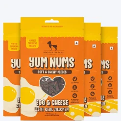 HUFT Yum Nums Soft & Chewy Pieces Egg & Cheese With Real Chicken Treat For Dogs