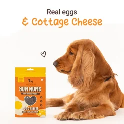 HUFT Yum Nums Soft & Chewy Pieces Egg & Cheese With Real Chicken Treat For Dogs