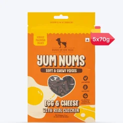 HUFT Yum Nums Soft & Chewy Pieces Egg & Cheese With Real Chicken Treat For Dogs