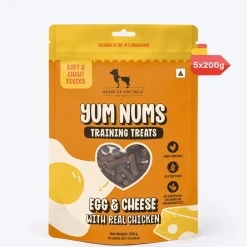 HUFT Yum Nums Soft & Chewy Pieces Egg & Cheese With Real Chicken Treat For Dogs