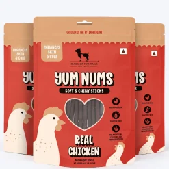 HUFT Yum Nums Soft & Chewy Sticks Real Chicken Treat For Dogs