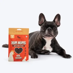 HUFT Yum Nums Soft & Chewy Sticks Real Chicken Treat For Dogs