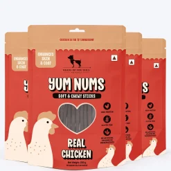 HUFT Yum Nums Soft & Chewy Sticks Real Chicken Treat For Dogs