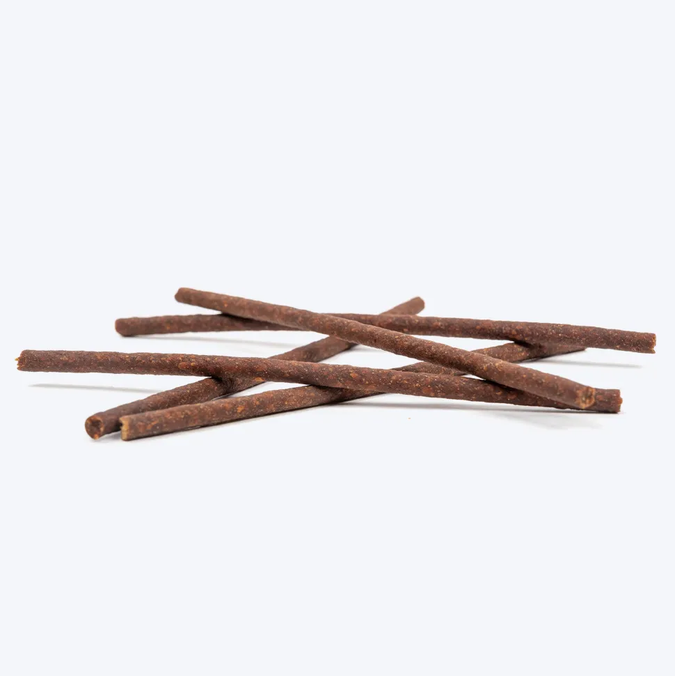 HUFT Yum Nums Soft & Chewy Sticks Strawberry with Real Chicken Treat For Dogs