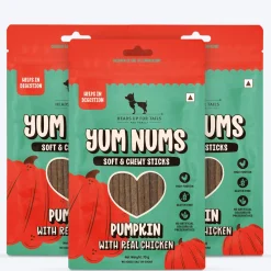 HUFT Yum Nums Soft & Chewy Sticks Pumpkin with Real Chicken Treat For Dogs - 70 g