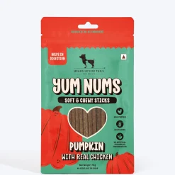 HUFT Yum Nums Soft & Chewy Sticks Pumpkin with Real Chicken Treat For Dogs - 70 g