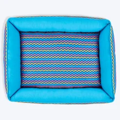 HUFT Zig - Zag Wag Lounger Dog Bed - Blue