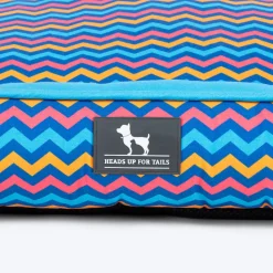 HUFT Zig - Zag Wag Lounger Dog Bed - Blue