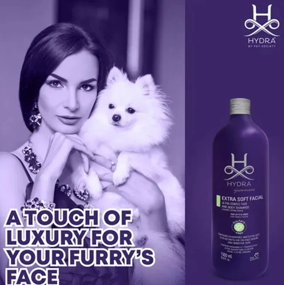 Hydra Groomers Extra Soft Ultra Gentle Face And Body Shampoo For Dog & Cat - 1 Ltr