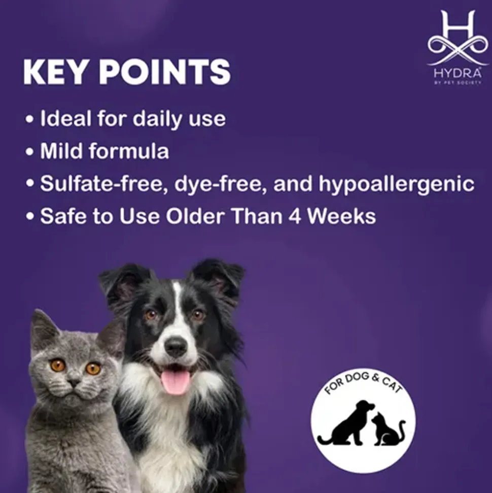 Hydra Groomers Extra Soft Ultra Gentle Face And Body Shampoo For Dog & Cat - 1 Ltr
