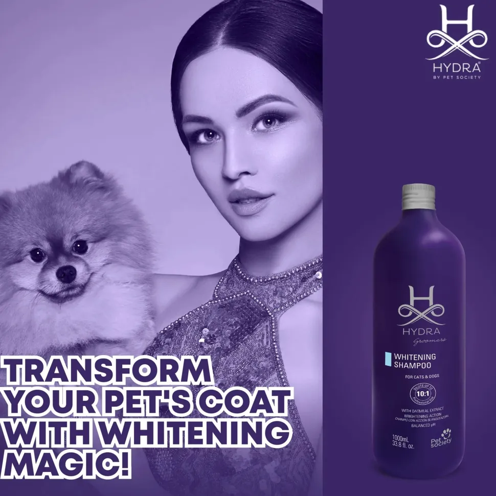 Hydra Groomers Whitening Shampoo For Dog & Cat - 1 Ltr
