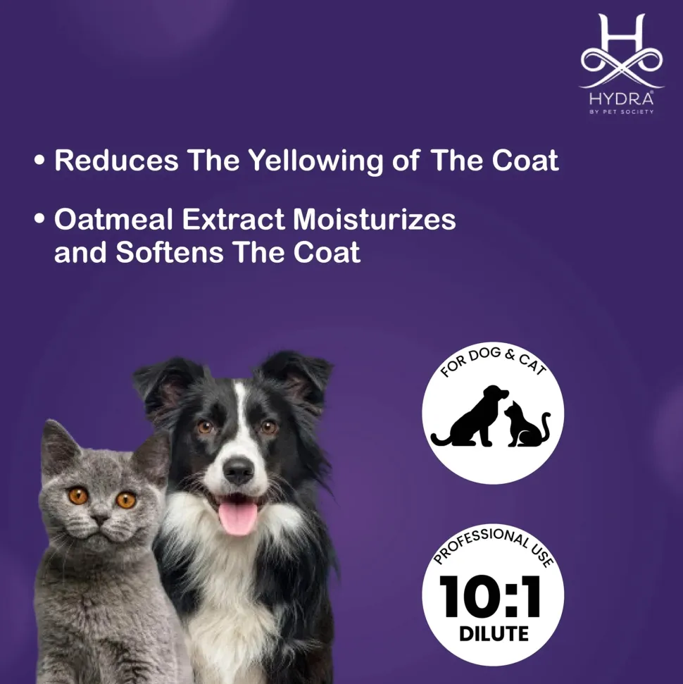 Hydra Groomers Whitening Shampoo For Dog & Cat - 1 Ltr