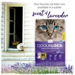 Intersand Odourlock Multi Cat Formula Clumpable Cat Litter Lavender Field - 12 kg