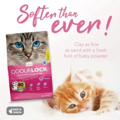 Intersand Odourlock Multi Cat Formula Clumpable Cat Litter Baby Powder - 12 kg