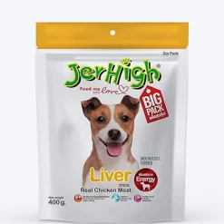 JerHigh Liver Stick Dog Treats with Real Chicken Meat