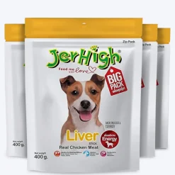 JerHigh Liver Stick Dog Treats with Real Chicken Meat