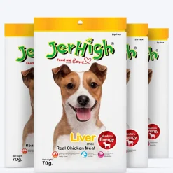 JerHigh Liver Stick Dog Treats with Real Chicken Meat