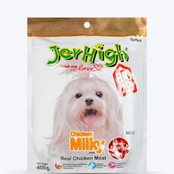JerHigh Milky Dog Treats with Real Chicken Meat