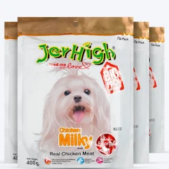 JerHigh Milky Dog Treats with Real Chicken Meat
