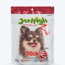 Jerhigh Stick Dog Treat Made with Real Chicken Meat