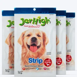 JerHigh Strip Dog Treats with Real Chicken Meat - 70 g