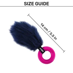 JOYSER Tail With Ring Chew Toy For Puppy - Pink & Blue - S/M