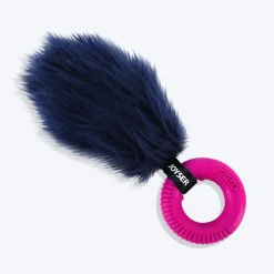 JOYSER Tail With Ring Chew Toy For Puppy - Pink & Blue - S/M