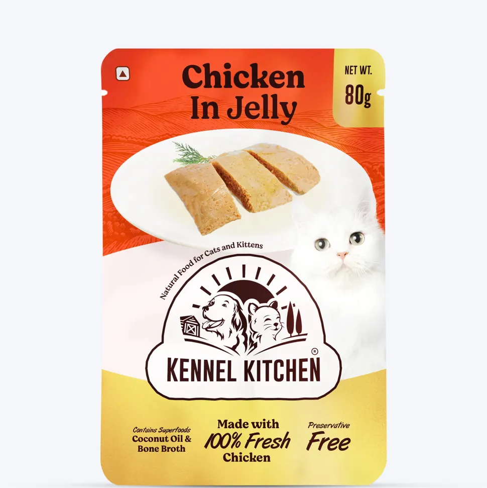 Kennel Kitchen Chicken in Jelly Wet Cat Food - 80 g packs