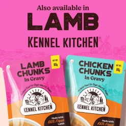 Kennel Kitchen Chicken Chunks in Gravy Wet Dog Food - 80 g packs