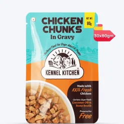Kennel Kitchen Chicken Chunks in Gravy Wet Dog Food - 80 g packs