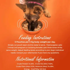 Kennel Kitchen Chicken with Pumpkin Supreme Cuts In Gravy Wet Dog Food - 130 g Packs