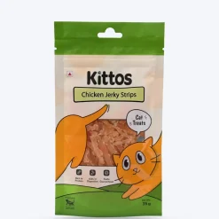 Kittos Purr-Fect Chicken Jerky Strips Cat Treats - 35 g