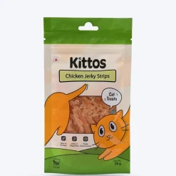 Kittos Purr-Fect Chicken Jerky Strips Cat Treats - 35 g