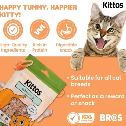 Kittos Purr-Fect Salmon Rings Cat Treats - 35 g